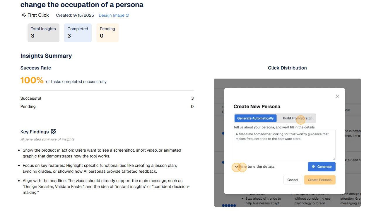 Feedback report illustration